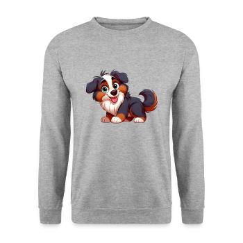 bouvier bernois 4 - Sweat-shirt Unisexe - gris chiné - Devant - Alina (178cm) & Michal (187cm)