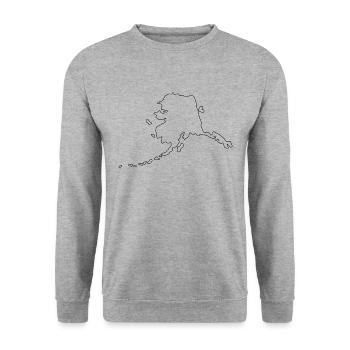 ALASKA heart - Unisex Sweatshirt - salt & pepper - Front - Alina (178cm) & Michal (187cm)