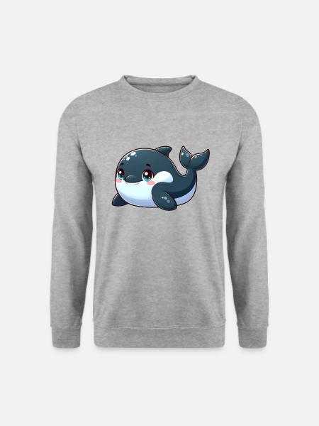 killer whale - Unisex Sweatshirt - salt & pepper