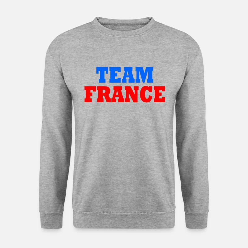 Frankreich - Unisex Pullover - Weißgrau meliert