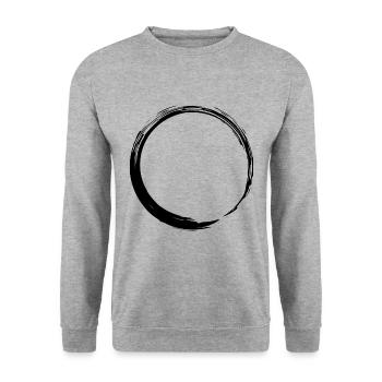Circular shape Circle Symbol Shape New Black - Unisex Sweatshirt - salt & pepper - Front - Alina (178cm) & Michal (187cm)
