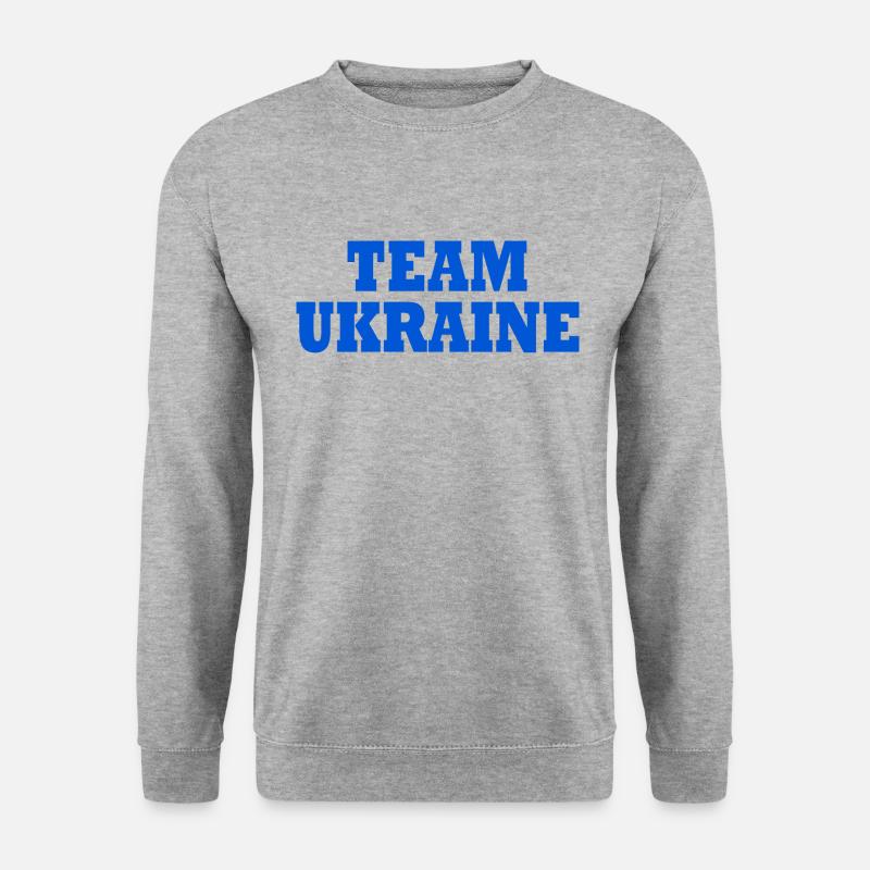 Ukraine - Unisex Pullover - Weißgrau meliert