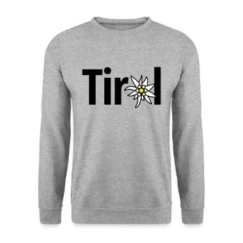 Tyrol - Unisex Sweatshirt - salt & pepper - Front - Alina (178cm) & Michal (187cm)