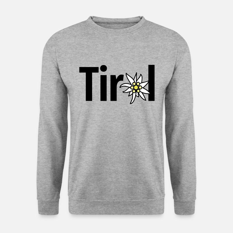 Tirol - Unisex Pullover - Weißgrau meliert