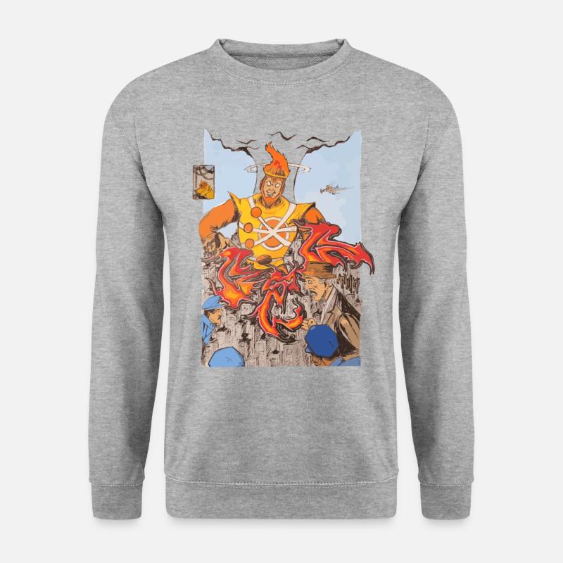 Feuer RedTwo - Unisex Pullover - Weißgrau meliert