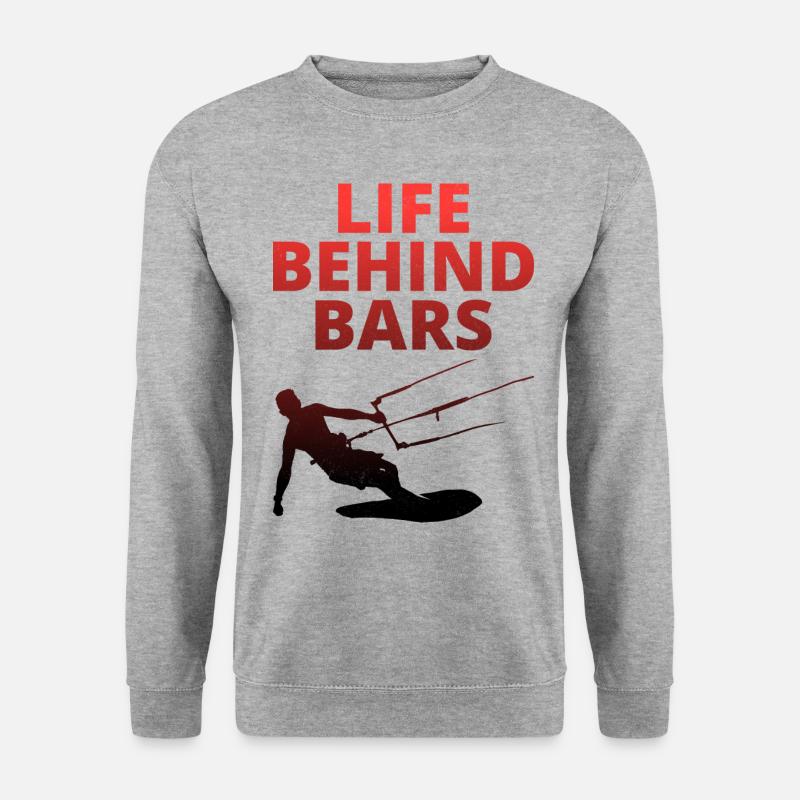 Kitesurfing Kitesurf Kiteboarding Kiteboarder - Unisex Sweatshirt - salt & pepper