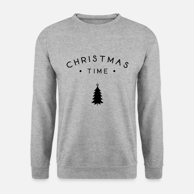 Weihnachtszeit - Unisex Pullover - Weißgrau meliert