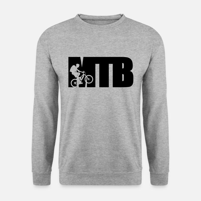 MTB - Unisex Pullover - Weißgrau meliert
