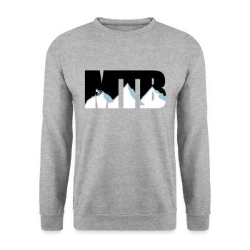 MTB - Unisex Sweatshirt - salt & pepper - Front - Alina (178cm) & Michal (187cm)