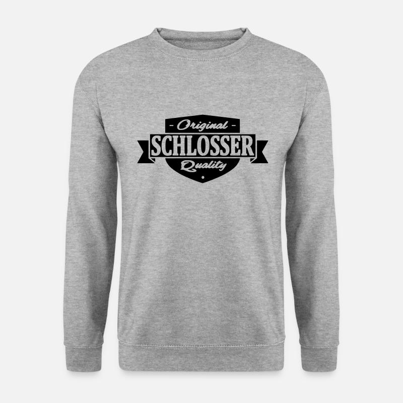 schlosser - Unisex Pullover - Weißgrau meliert
