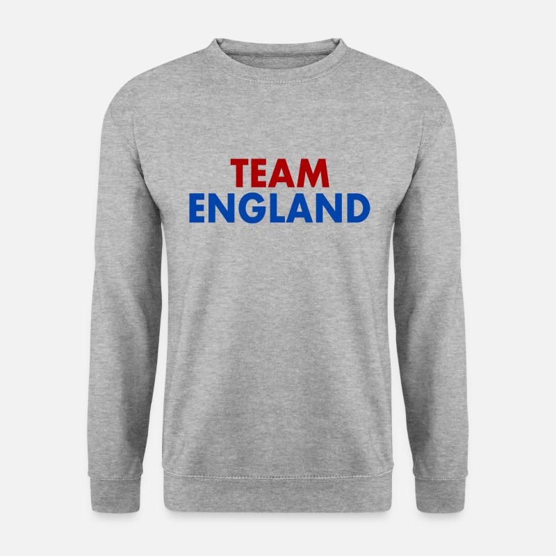 Team england - Unisex Pullover - Weißgrau meliert