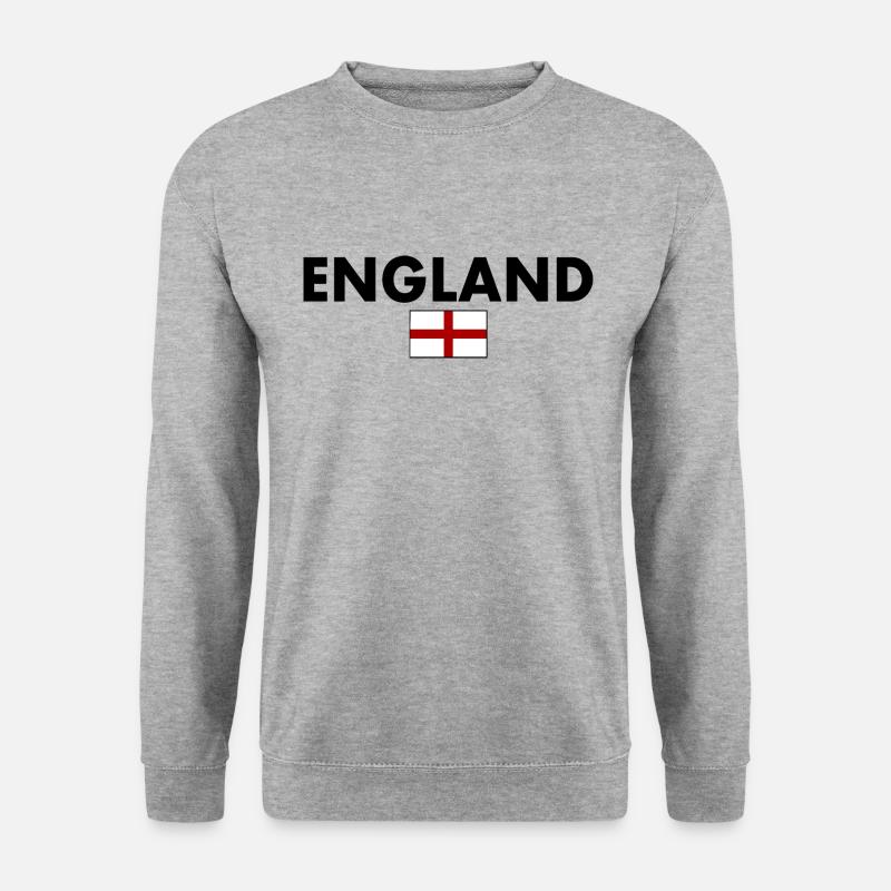 England - Unisex Pullover - Weißgrau meliert
