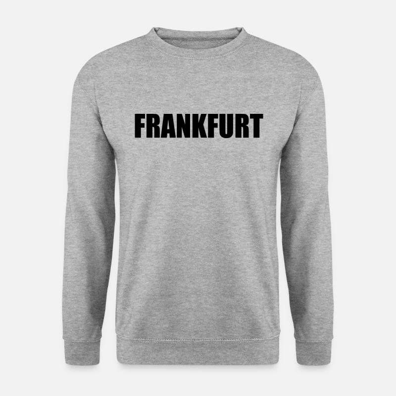 Frankfurt - Unisex Pullover - Weißgrau meliert