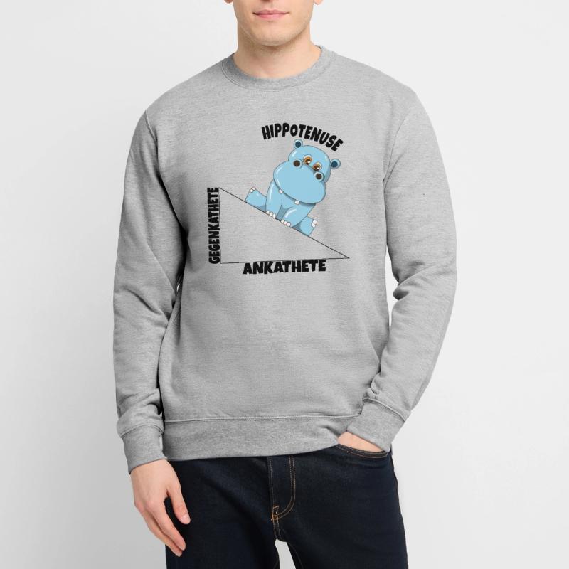 Math Hippotenuse Angular Function Hypotenuse Hippo Unisex Sweatshirt