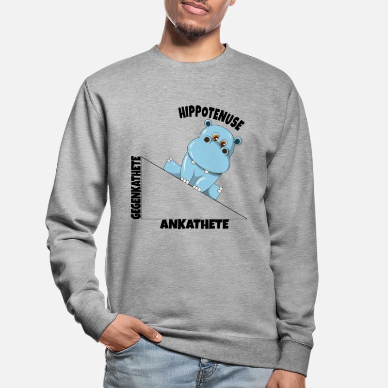Math Hippotenuse Angular Function Hypotenuse Hippo Unisex Sweatshirt