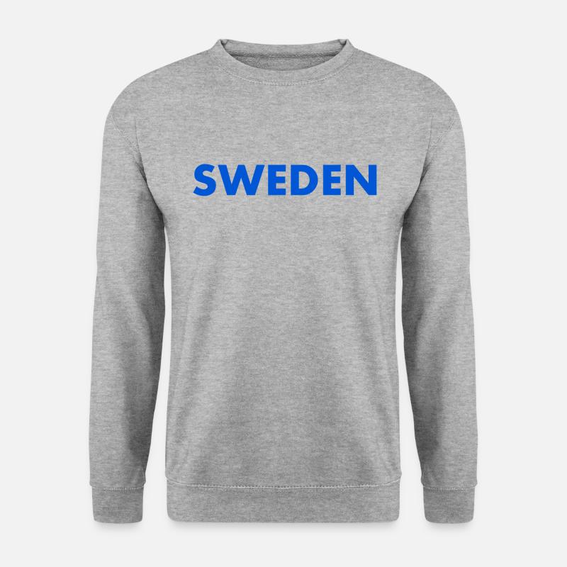 Schweden - Unisex Pullover - Weißgrau meliert