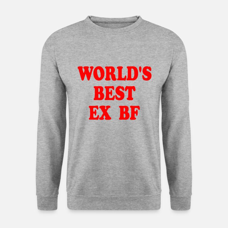 worlds best ex bf - Unisex Sweatshirt - salt & pepper