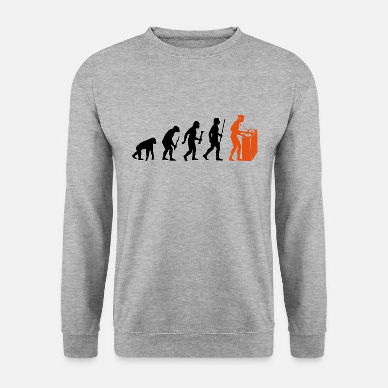 Evolution Techno - Unisex Pullover - Weißgrau meliert