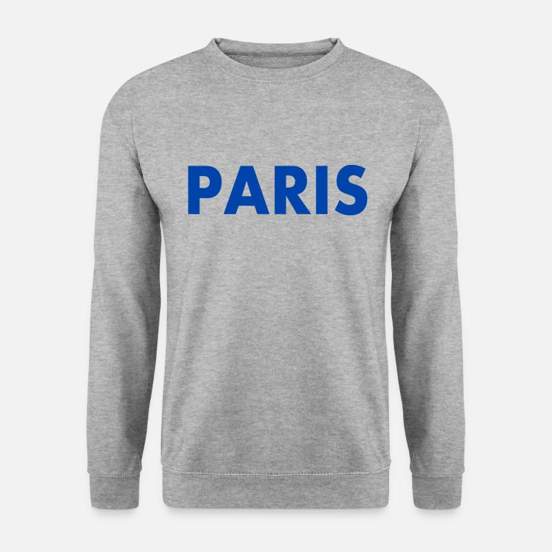 Paris - Unisex Pullover - Weißgrau meliert