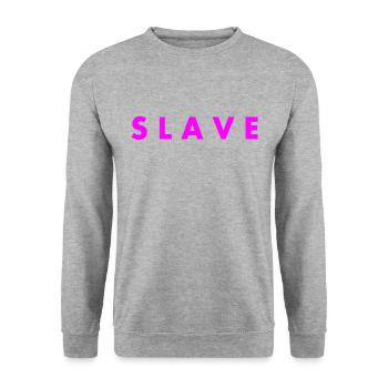 Slave - Unisex Pullover - Weißgrau meliert - Vorne - Alina (178cm) & Michal (187cm)