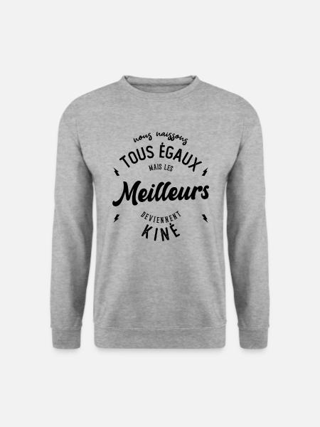 Les meilleurs deviennent kiné - Sweat-shirt Unisexe - gris chiné