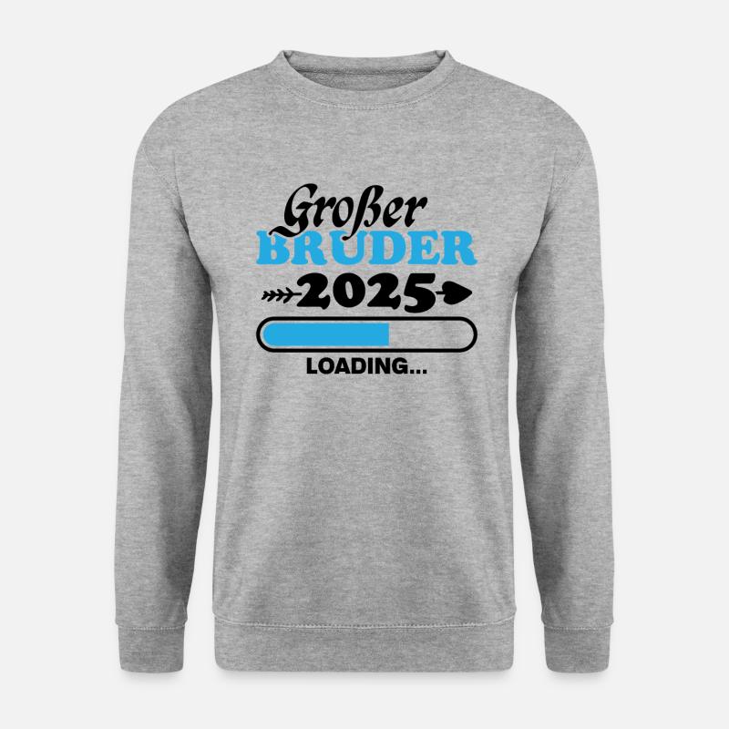 Großer Bruder 2025 - Unisex Pullover - Weißgrau meliert