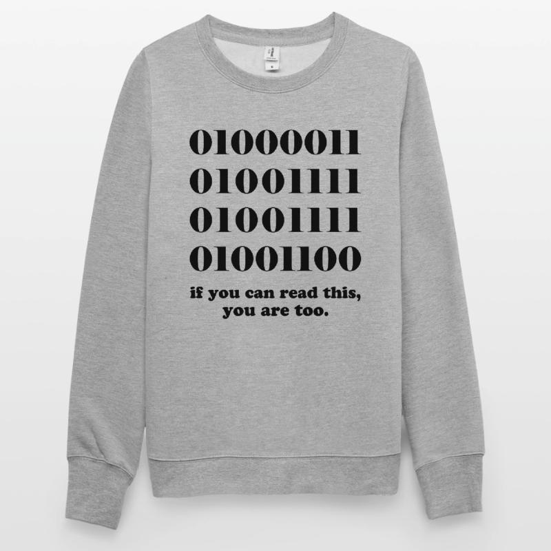 Computer binary code developers gift Unisex Sweatshirt