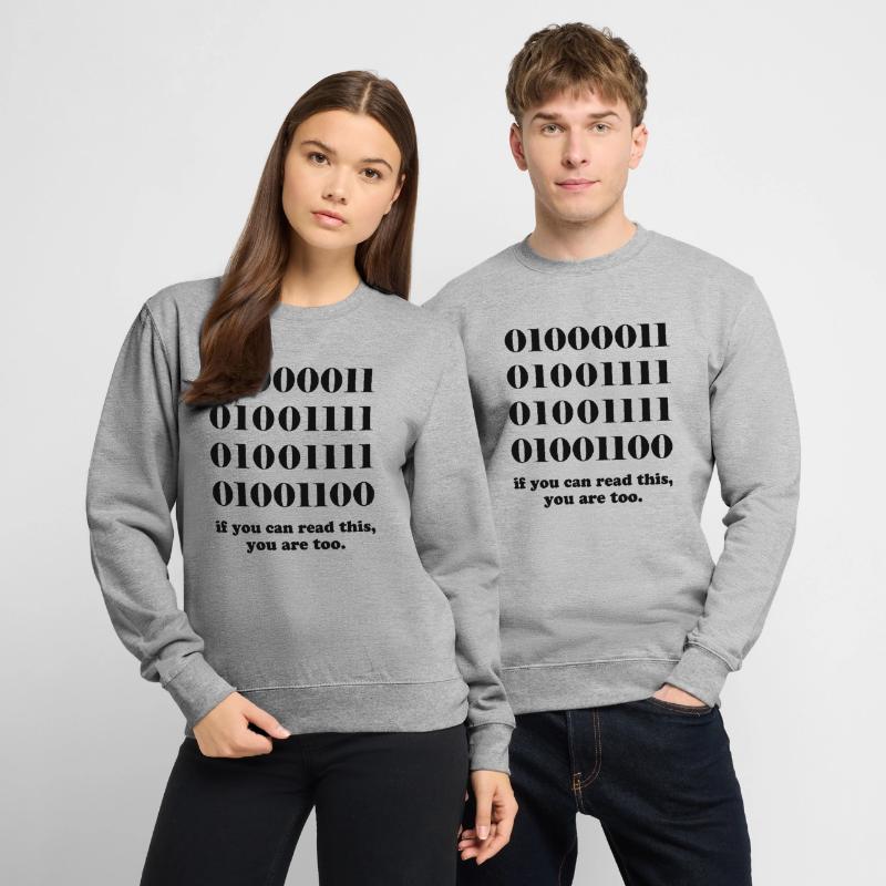 Computer binary code developers gift Unisex Sweatshirt