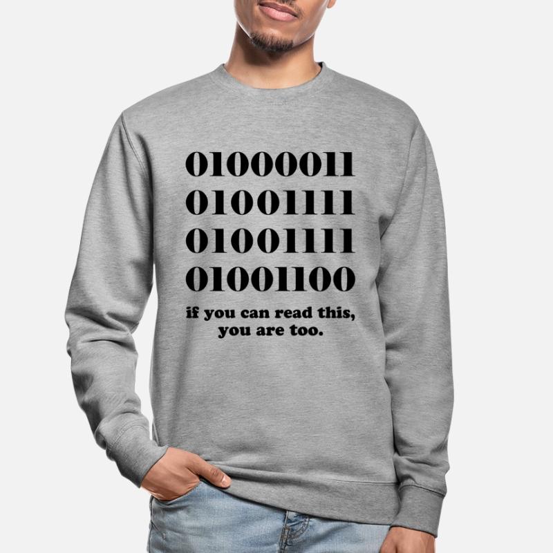 Computer binary code developers gift Unisex Sweatshirt