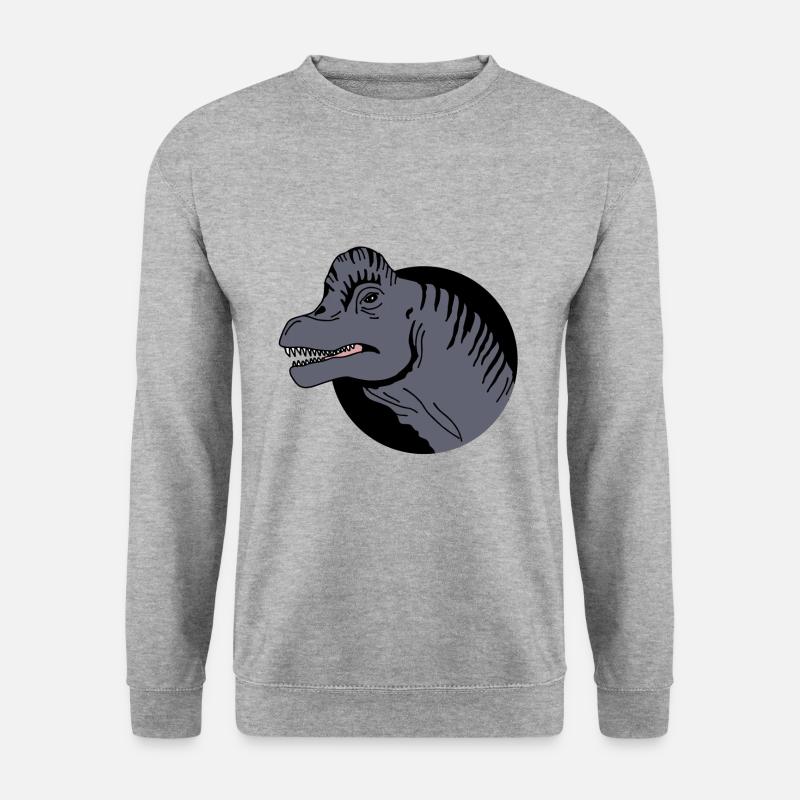 Brachiosaurus Dinosaurier - Unisex Pullover - Weißgrau meliert