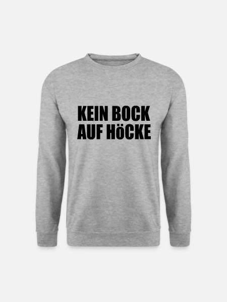 kein bock auf höcke - Unisex Pullover - Weißgrau meliert