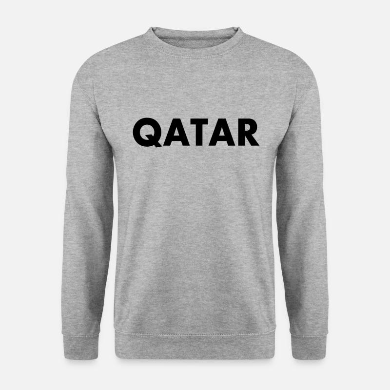 Qatar - Unisex Pullover - Weißgrau meliert