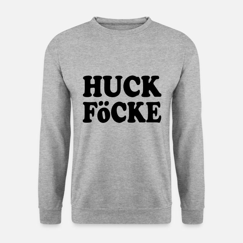huck föcke - Unisex Pullover - Weißgrau meliert