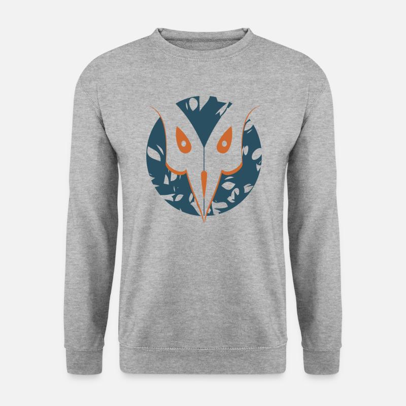 Vogel - Unisex Pullover - Weißgrau meliert