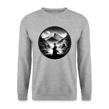 Fuji Woman - Unisex Sweatshirt - salt & pepper - Front - Alina (178cm) & Michal (187cm)