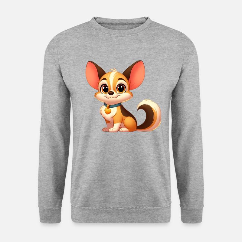 Chihuahua - Unisex Pullover - Weißgrau meliert