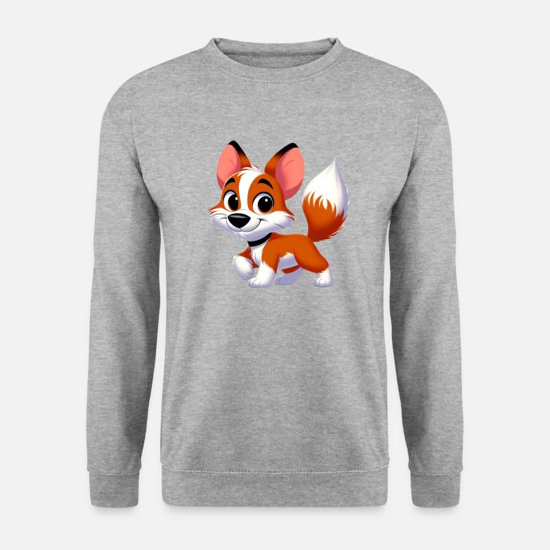 Foxterrier 2 - Unisex Pullover - Weißgrau meliert