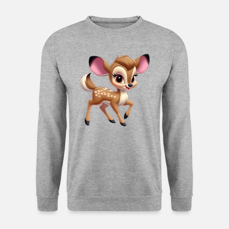 Petit Faon mignon 2 - Sweat-shirt Unisexe - gris chiné