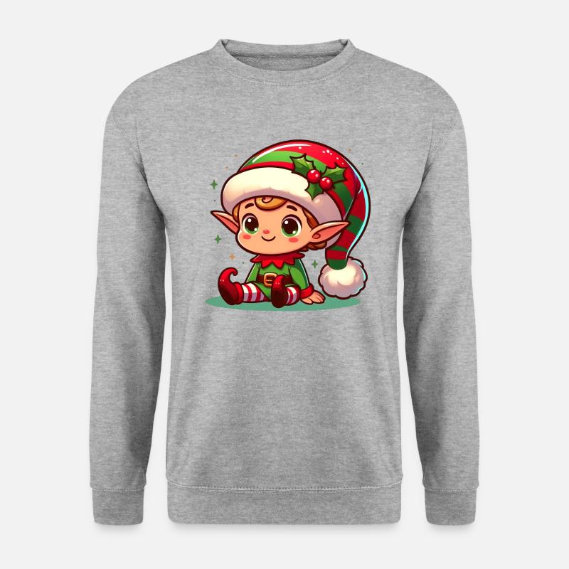 Elf 3 - Unisex Pullover - Weißgrau meliert
