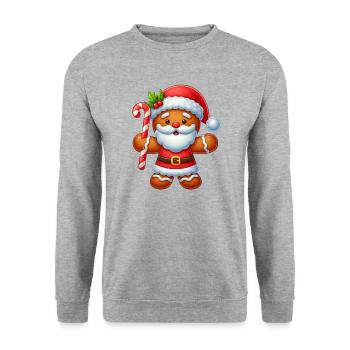 gingerbread 2 - Sweat-shirt Unisexe - gris chiné - Devant - Alina (178cm) & Michal (187cm)