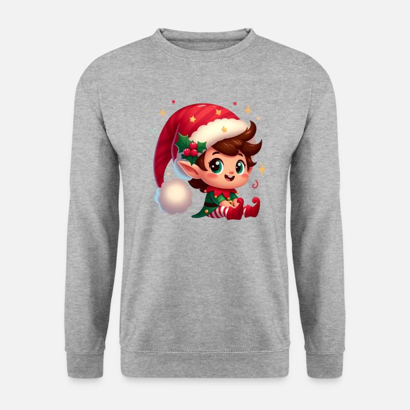 Elf 4 - Unisex Pullover - Weißgrau meliert