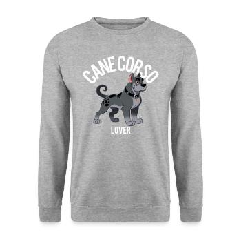 Cane Corso Lover 2 - Unisex Sweatshirt - salt & pepper - Front - Alina (178cm) & Michal (187cm)