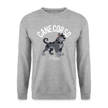 Cane Corso Mom 2 - Unisex Sweatshirt - salt & pepper - Front - Alina (178cm) & Michal (187cm)