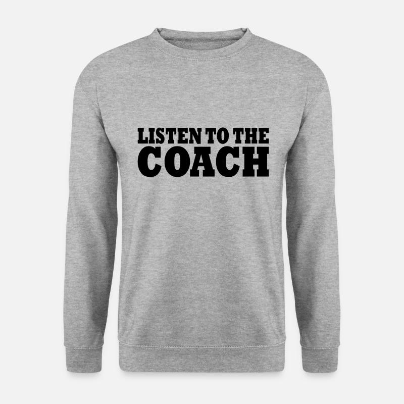 Coach - Unisex Pullover - Weißgrau meliert