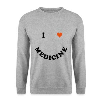 Médecine - Sweat-shirt Unisexe - gris chiné - Devant - Alina (178cm) & Michal (187cm)