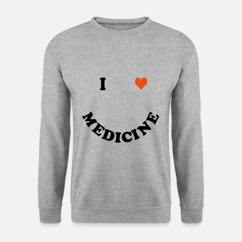 Medizin - Unisex Pullover - Weißgrau meliert
