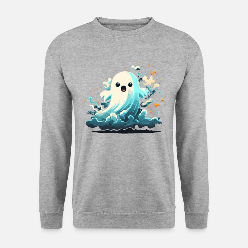 Cloudy Ghost - Unisex Sweatshirt - salt & pepper