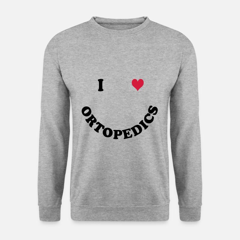 Orthopädie - Unisex Pullover - Weißgrau meliert