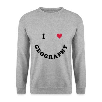 geography - Unisex Sweatshirt - salt & pepper - Front - Alina (178cm) & Michal (187cm)