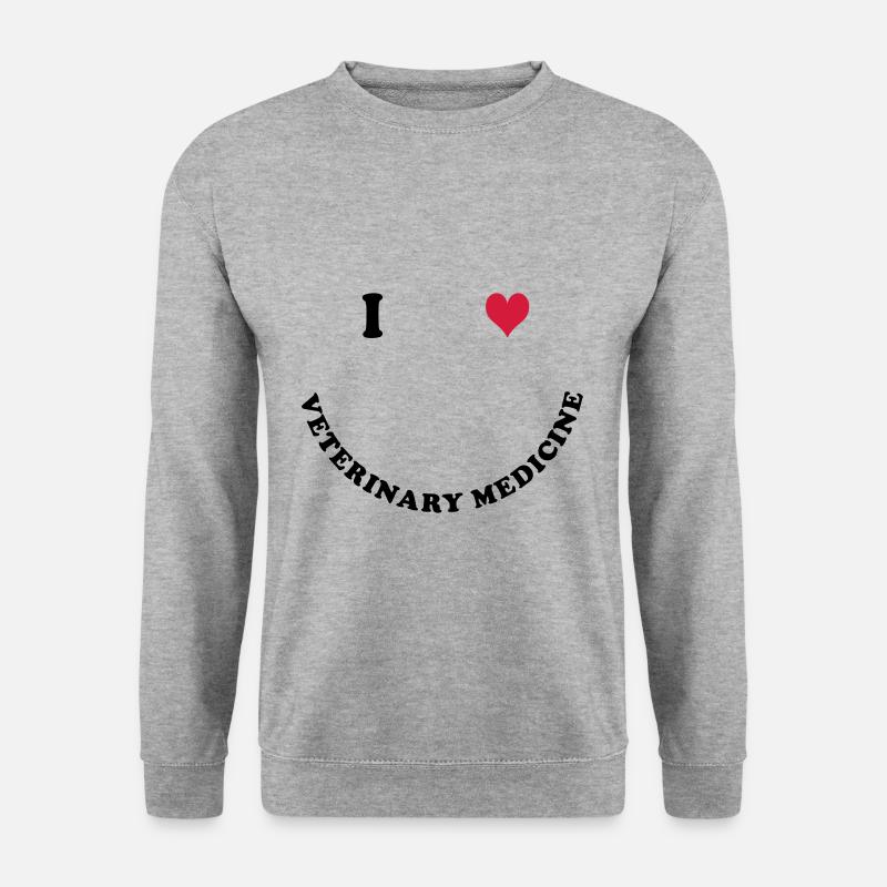 Tiermedizin - Unisex Pullover - Weißgrau meliert